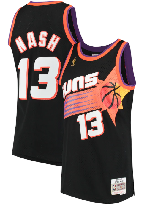 NBA Hardwood Classics Player 1996-97 Swingman Jersey Steve Nash Suns (Black)