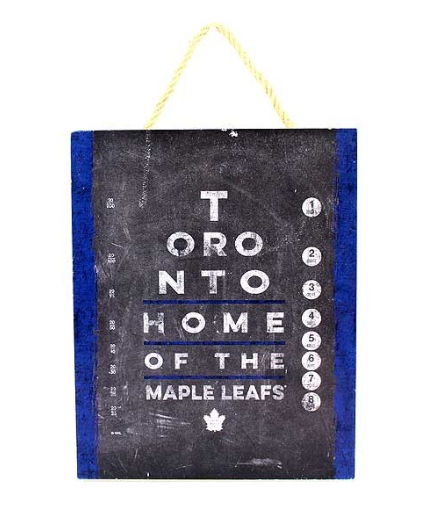 NHL 8"x10" Wooden Sign Home Style Maple Leafs