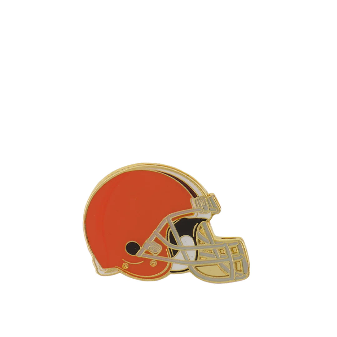 Team NFL Cleveland Browns Orange Helmet Lapel Pin