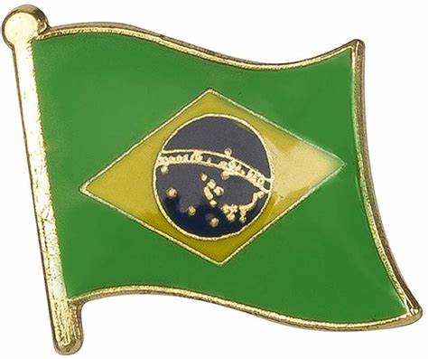 Country Lapel Pin Flag Brasil
