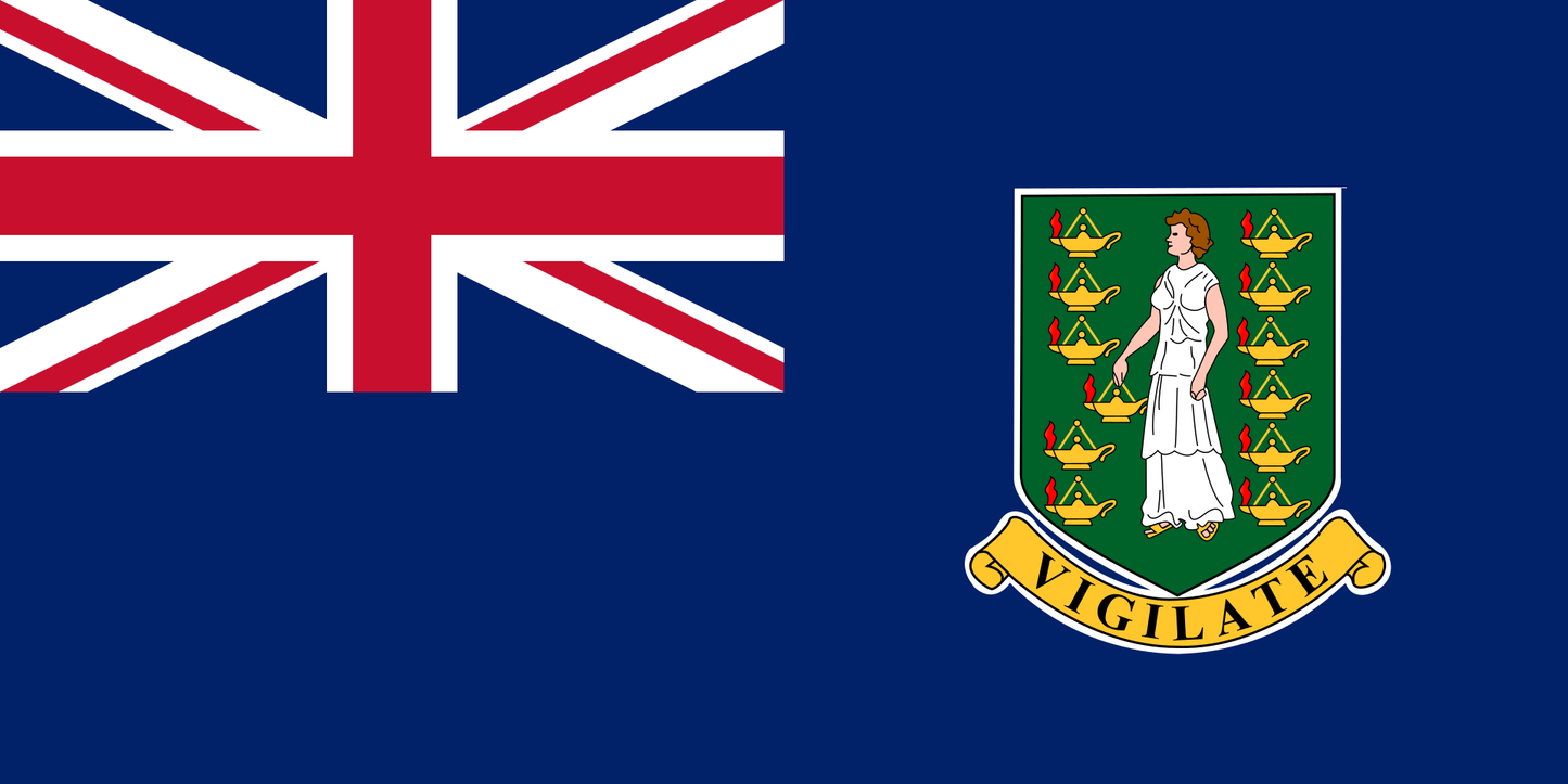 Country Flag 3x5 British Virgin Islands