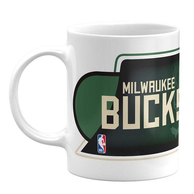 NBA Coffee Mug Subl. 11 Oz C-Handle White Bucks