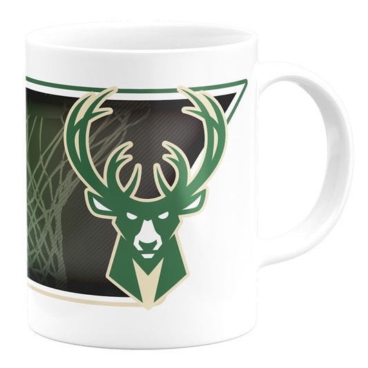 NBA Coffee Mug Subl. 11 Oz C-Handle White Bucks