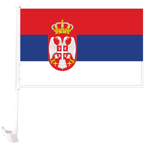 Country Car Flag Serbia