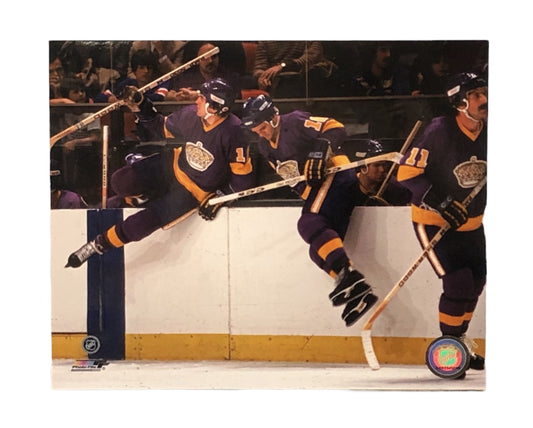 NHL 8x10 Vintage Player Photograph Stands Marcel Dionne Kings