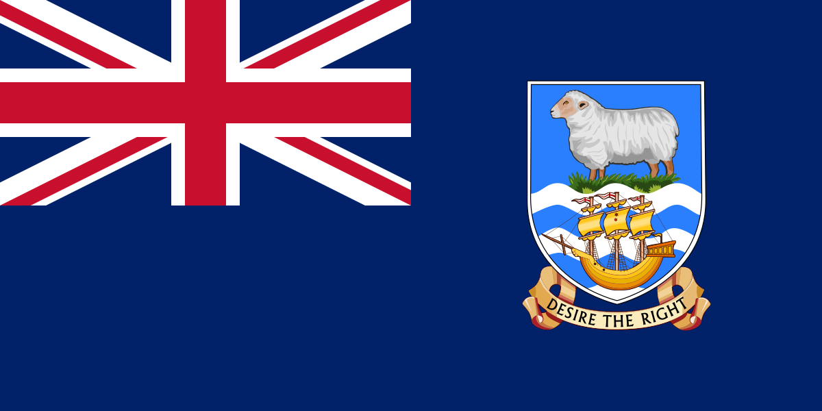 Country Flag 3x5 Falkland Islands