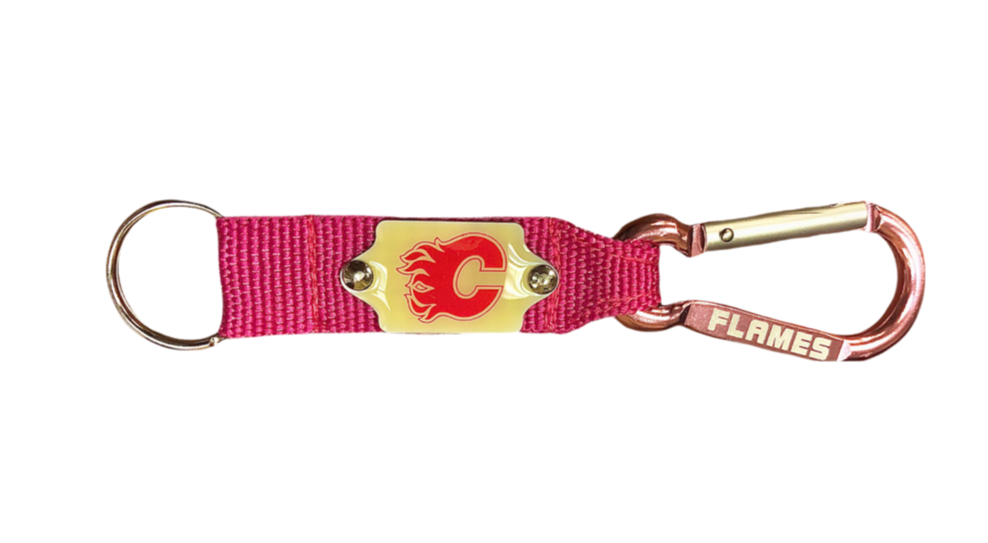 NHL Carabiner Flames (Pink)