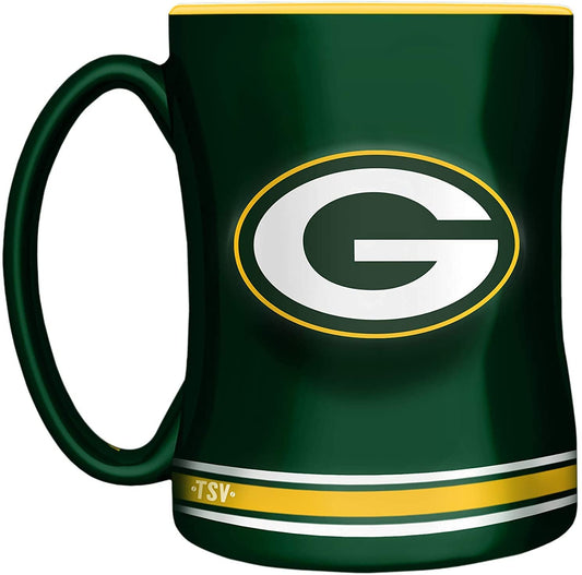 NFL Coffee Mug Sculpted Relief Packers