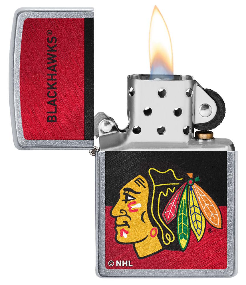 NHL Zippo Lighter Street Chrome Blackhawks