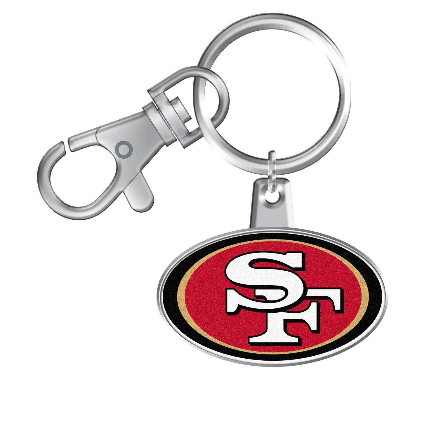 NFL Keychain and Swivel Clip Logo 49ers