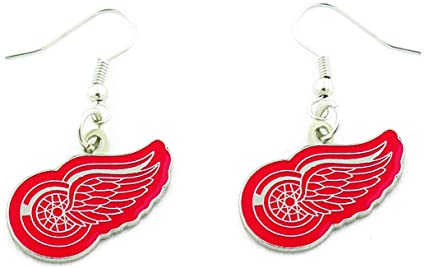 NHL Earrings Red Wings