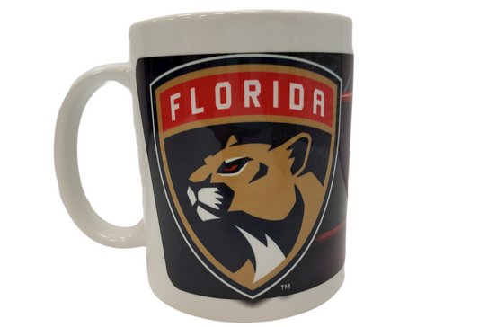 NHL Coffee Mug Subl. 11 Oz C-Handle White Panthers