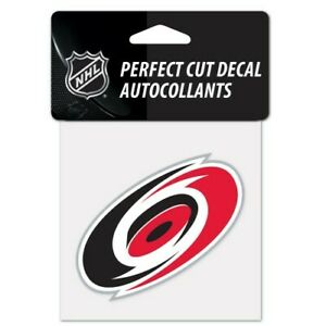 NHL Perfect Cut Decal 4X4 Hurricanes