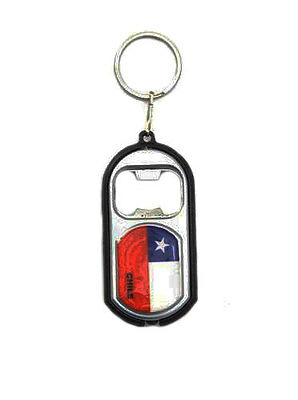 Country Keychain Light Bottle Opener Key Chile