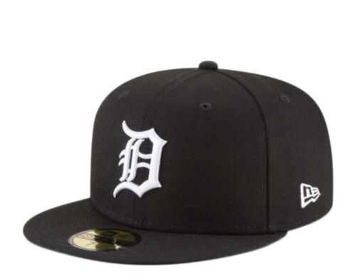 MLB Hat 5950 Basic Black & White Tigers
