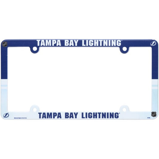 NHL License Plate Frame Plastic Lightning