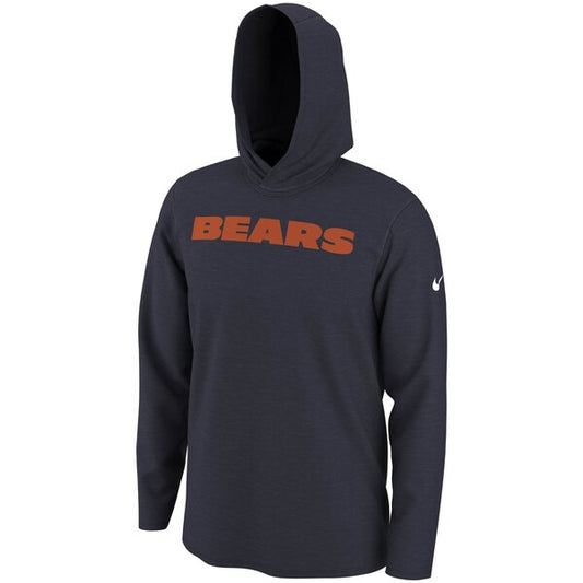 NFL Hooded Long Sleeve Dri-Fit T-Shirt Dfct Helmet Bears