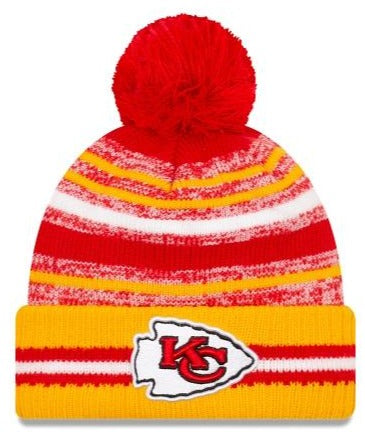 NFL Team Logo Kansas City Chiefs Cap Winter Knit Beanie Hats - New