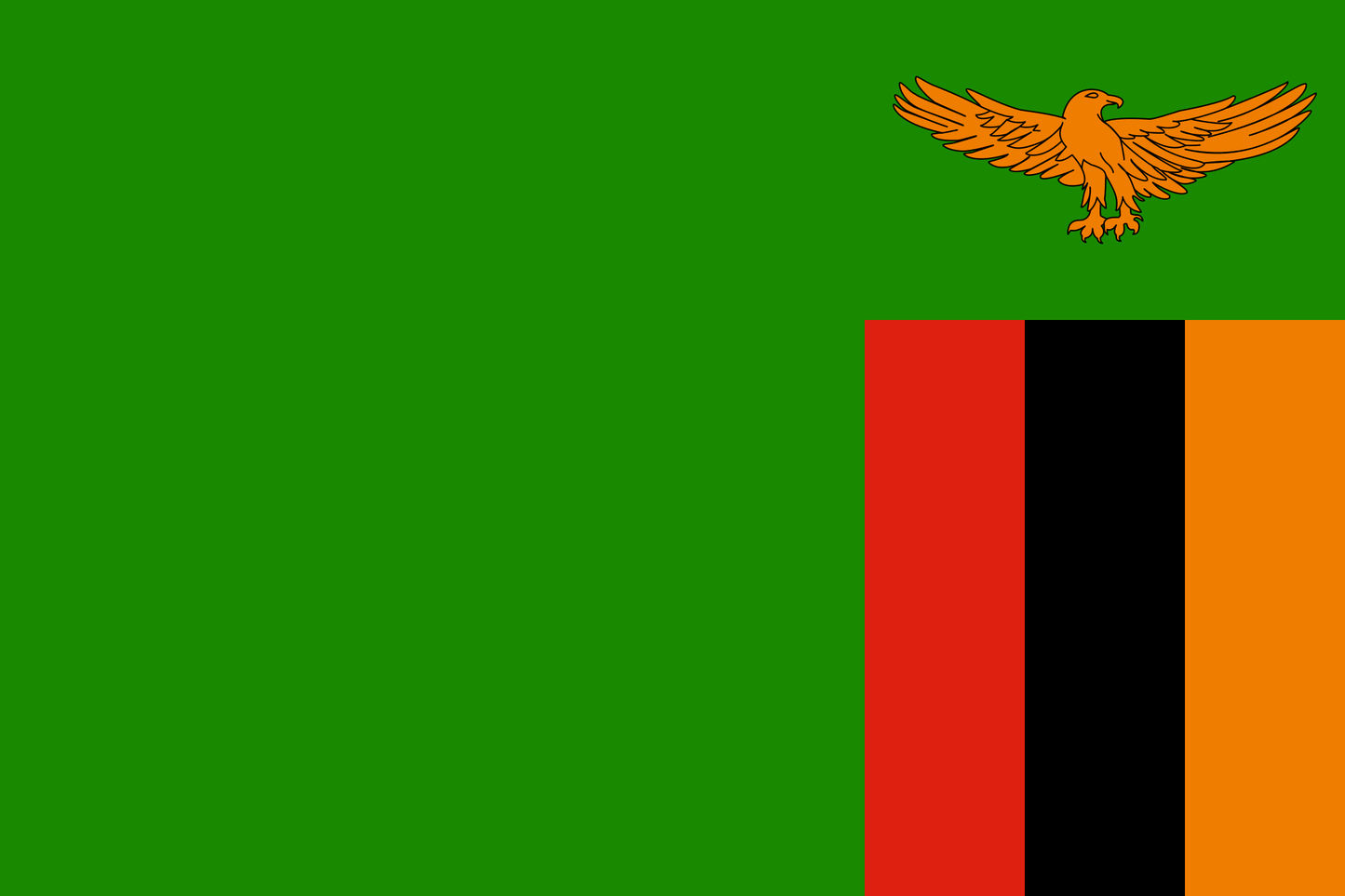Country Flag 3x5 Zambia