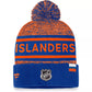 NHL Knit Hat Authentic Pro Rink Cuffed Heathered Cuff Pom 2023 Islanders