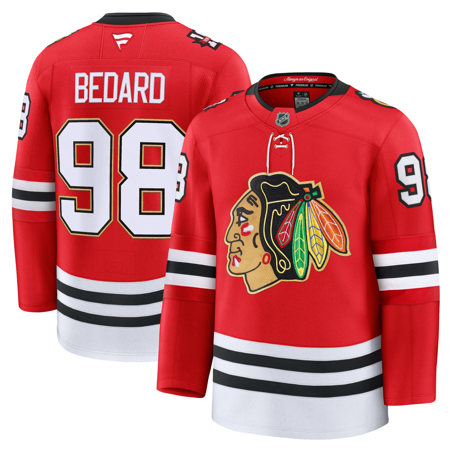 NHL Player Premium Jersey 2025-26 Centennial Home Connor Bedard Blackhawks