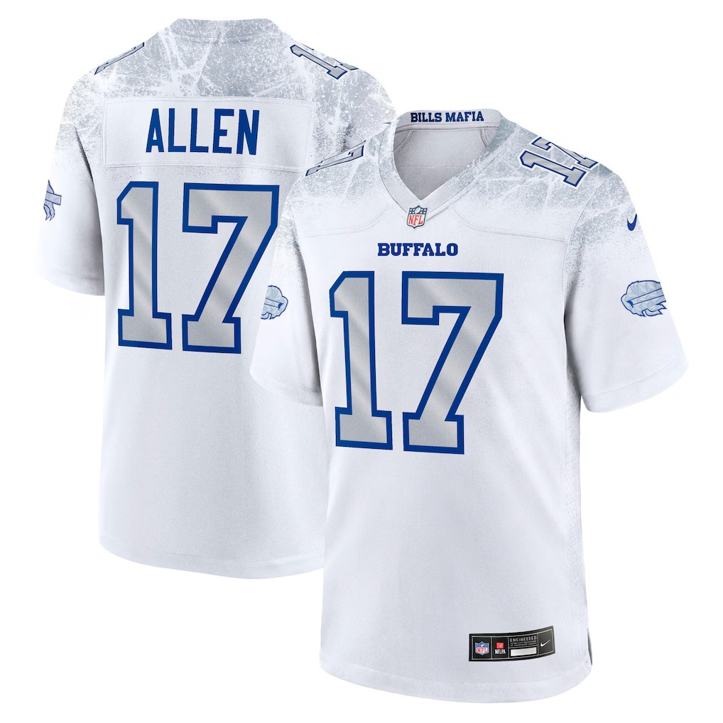 NFL Player Game Jersey White 2025 Rivalries Collection Josh Allen Bills