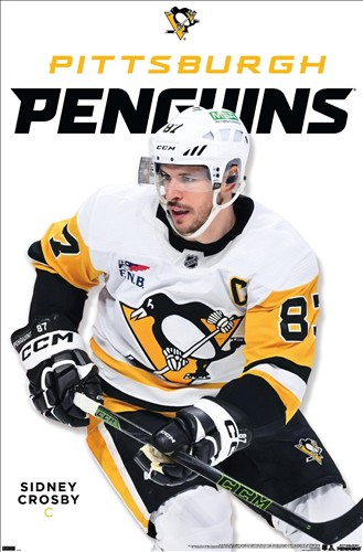 NHL Player Wall Poster Sydney Crosby Penguins