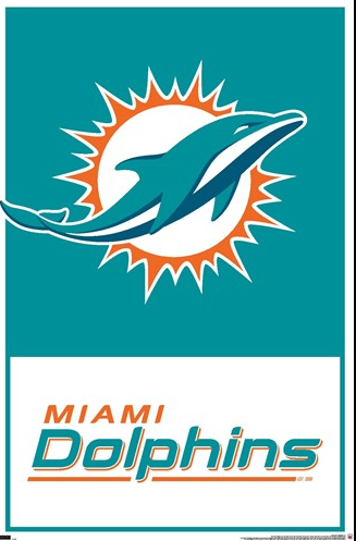 NFL Wall Poster Logo Dolphins