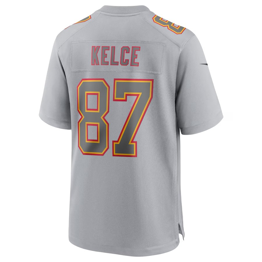 NFL Player Game Jersey Grey Atmosphere Travis Kelce Chiefs