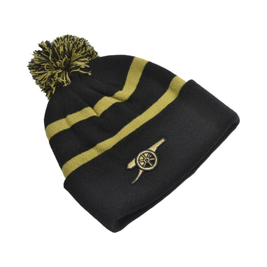 EPL Knit Hat Logo Pom Gold Arsenal