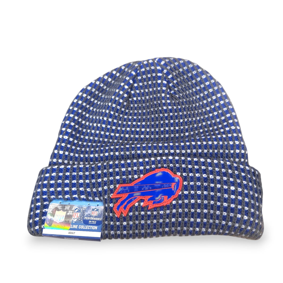 NFL Knit Hat 2026 Sideline Cuffed Beanie Bills (Blue and Grey)
