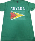 Country T-Shirt Distressed Flag Guyana