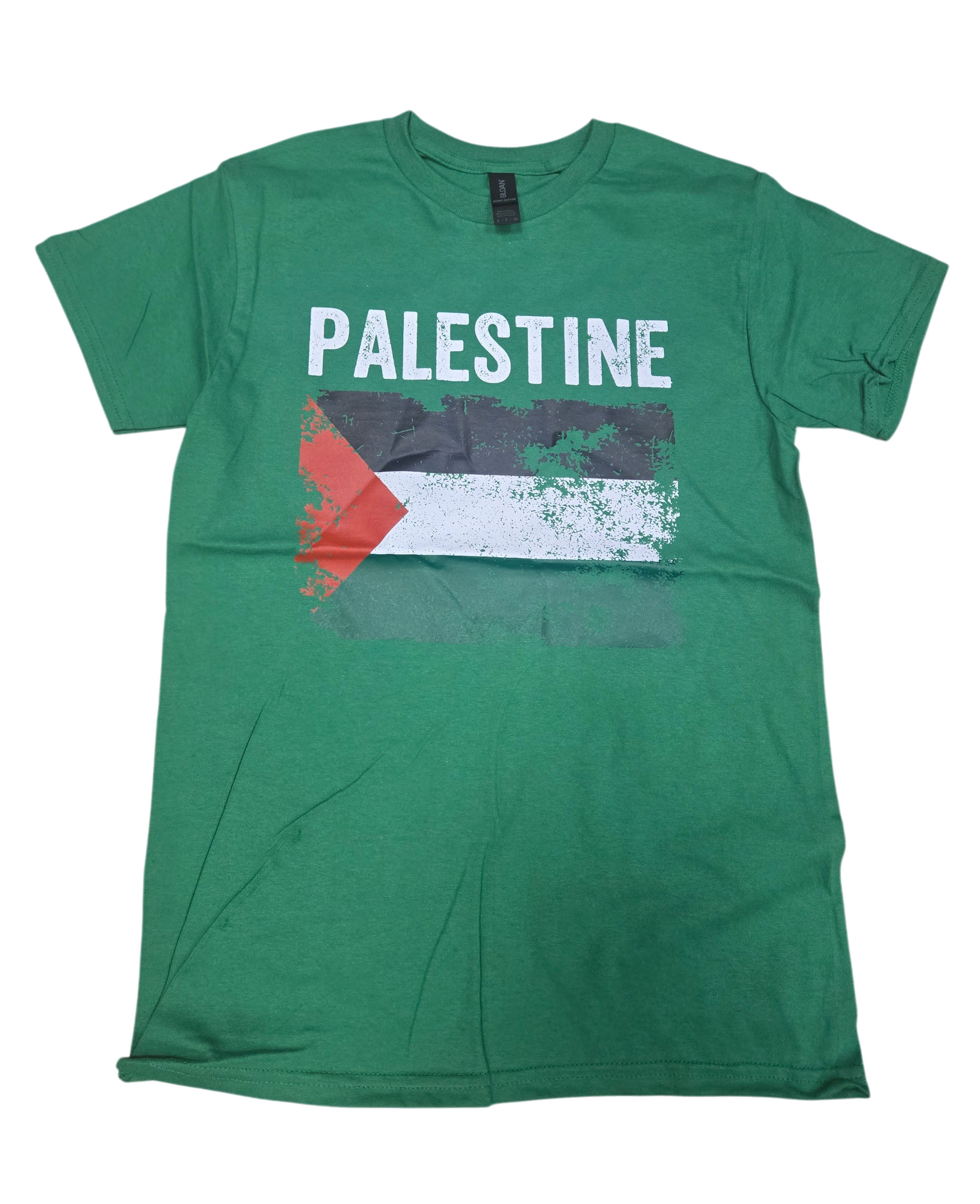 Country T-Shirt Distressed Flag Palestine