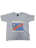Country Toddler/Kids T-Shirt Distressed Flag Democratic Republic of the Congo