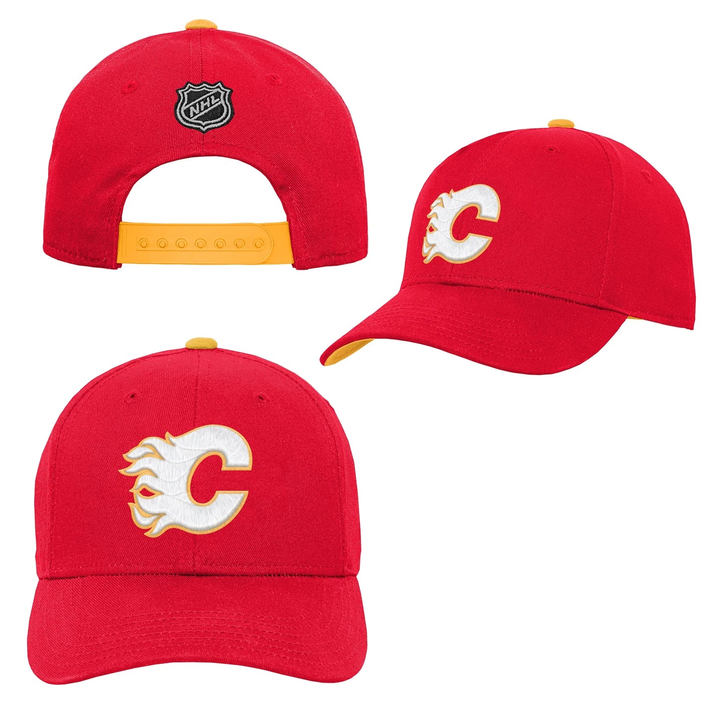 NHL Youth Hat Pre Curve Snapback Flames