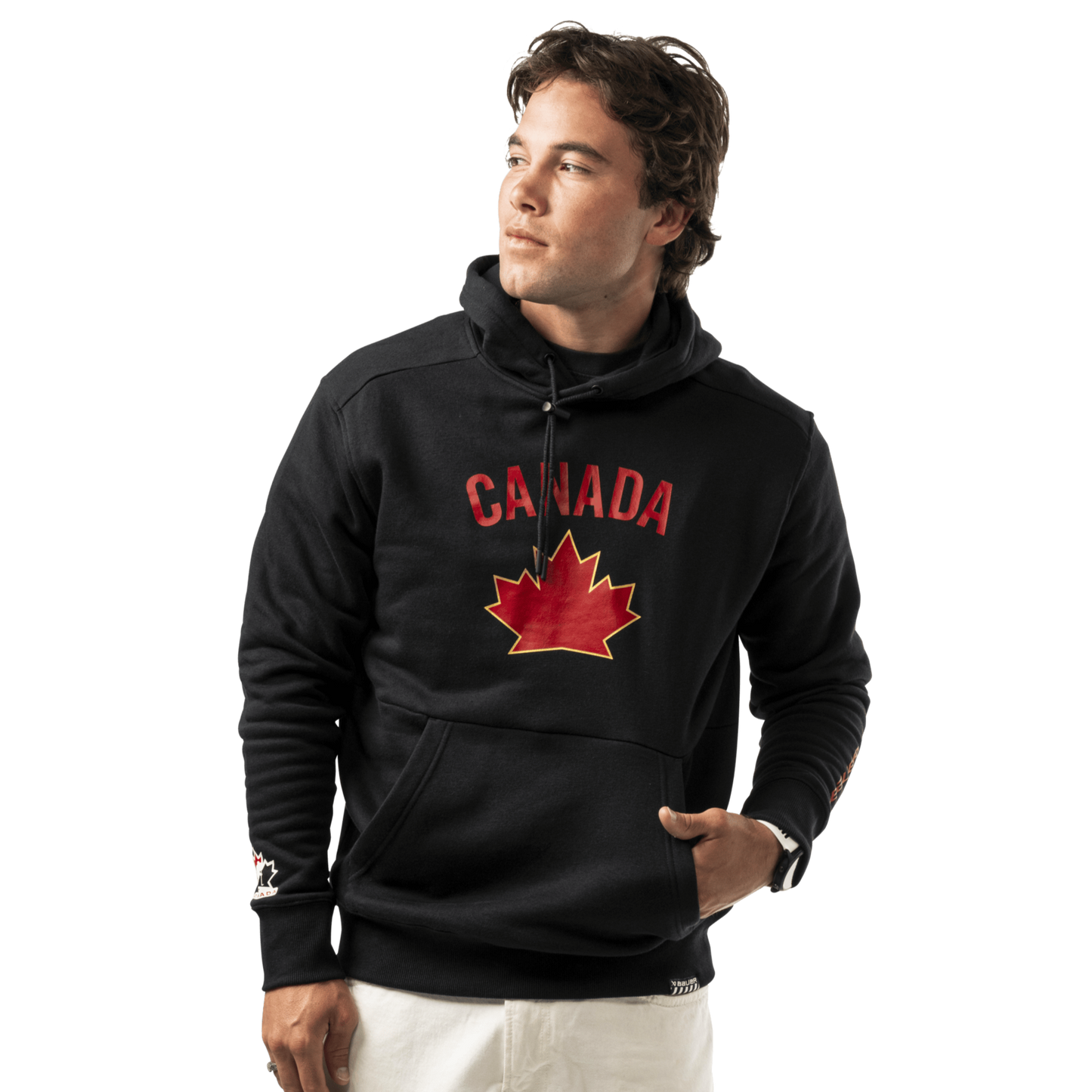 Hockey Canada Hoodie Black Graphic 2024 2025 Team Canada GameOn Ottawa