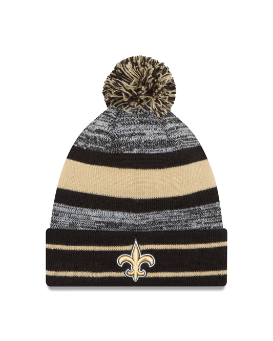 NFL Knit Hat Pom Cuff Saints