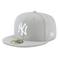 MLB Hat 5950 Basic Grey Yankees