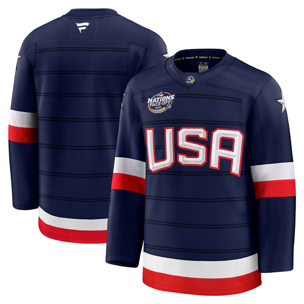 NHL Premium Jersey Blank 4 Nations Team USA