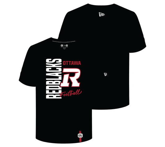 CFL T-Shirt Sideline 2025 Black Team Name Redblacks