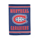 NHL Embossed Suede Garden Flag Canadiens