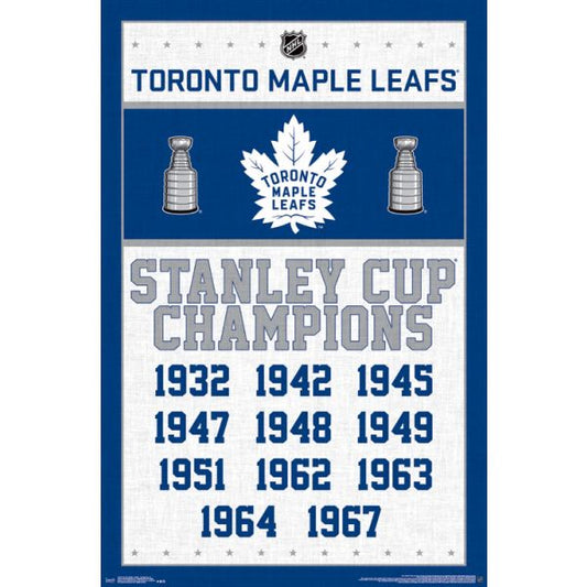 NHL Wall Poster Champions Maple Leafs
