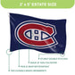 NHL 3x5 Single Sided Flag with 2 Grommets Canadiens