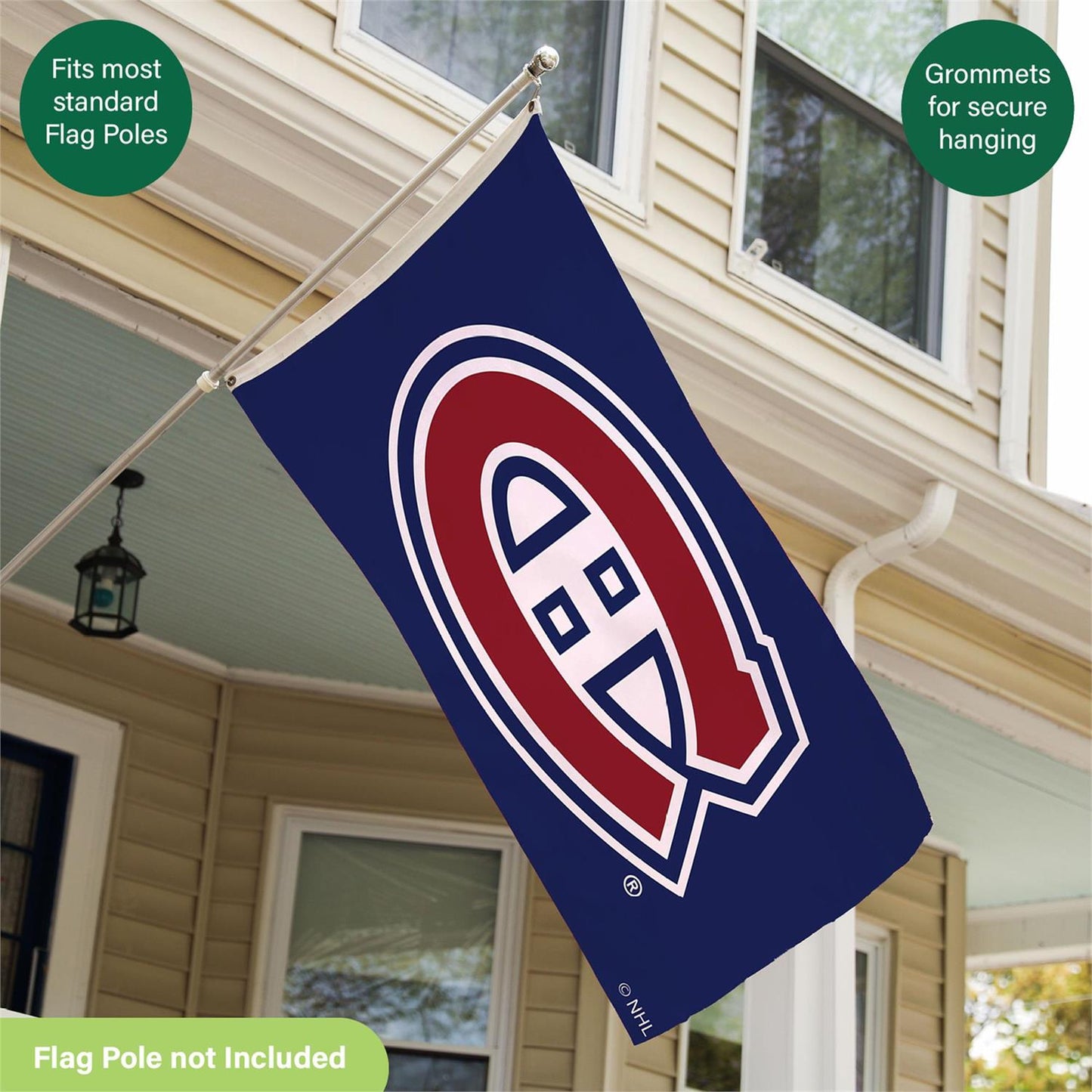 NHL 3x5 Single Sided Flag with 2 Grommets Canadiens