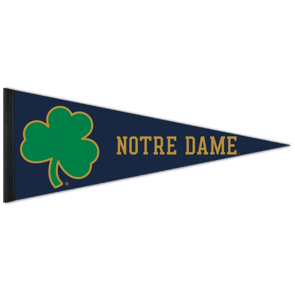 NCAA Felt Pennant Shamrock Logo Notre Dame Fighting Irish