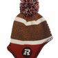 CFL Infant Knit Hat Football Head Cuffed Redblacks