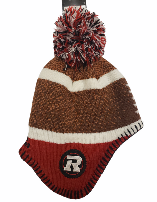 CFL Infant Knit Hat Football Head Cuffed Redblacks