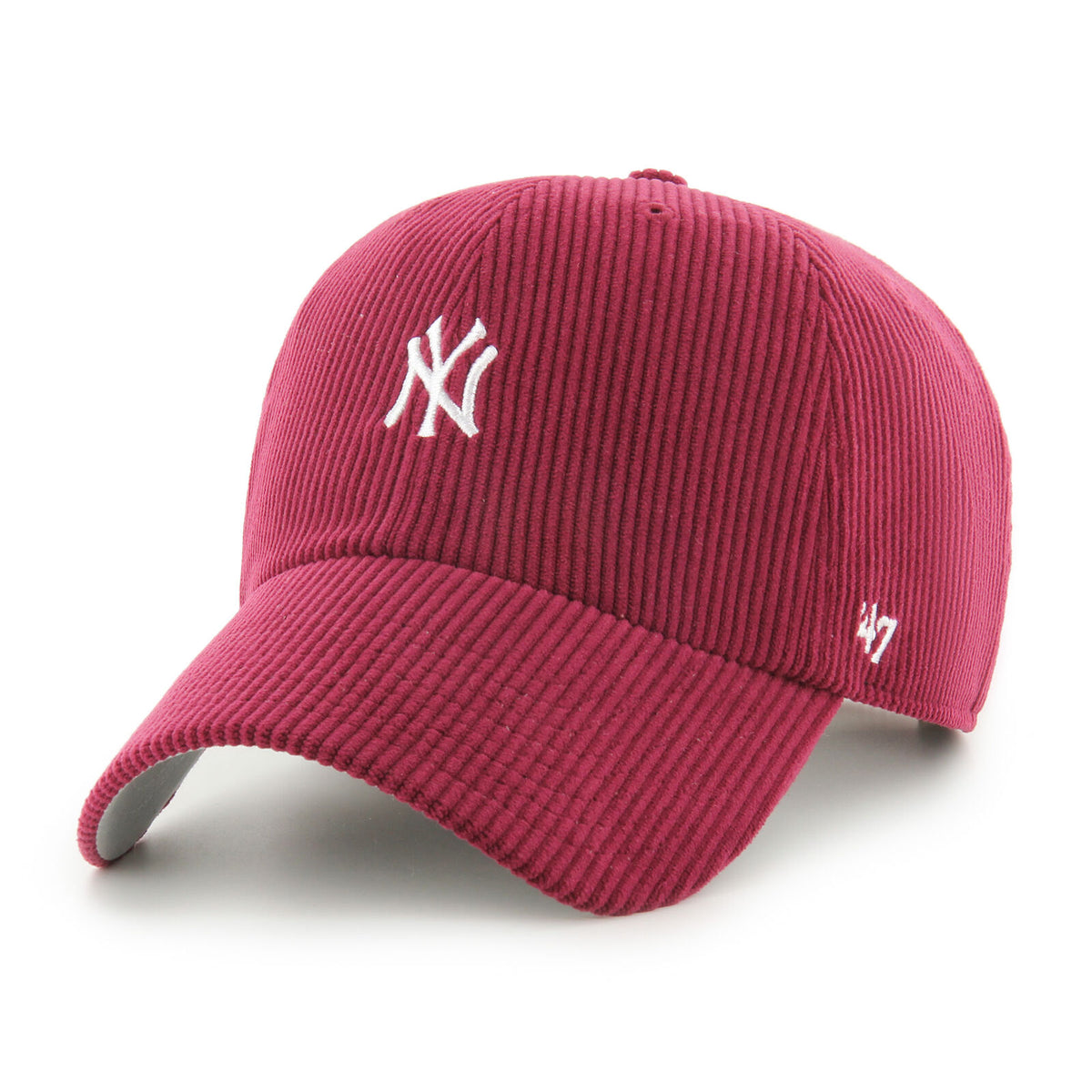 MLB Hat '47 Clean Up Base Runner Corduroy Yankees (Maroon)