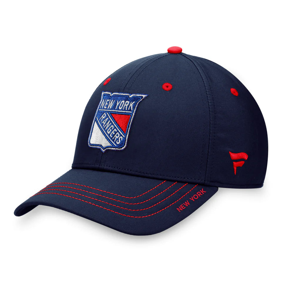 NHL Hat Authentic Pro Structured Stretch Rinkside Flex Rangers