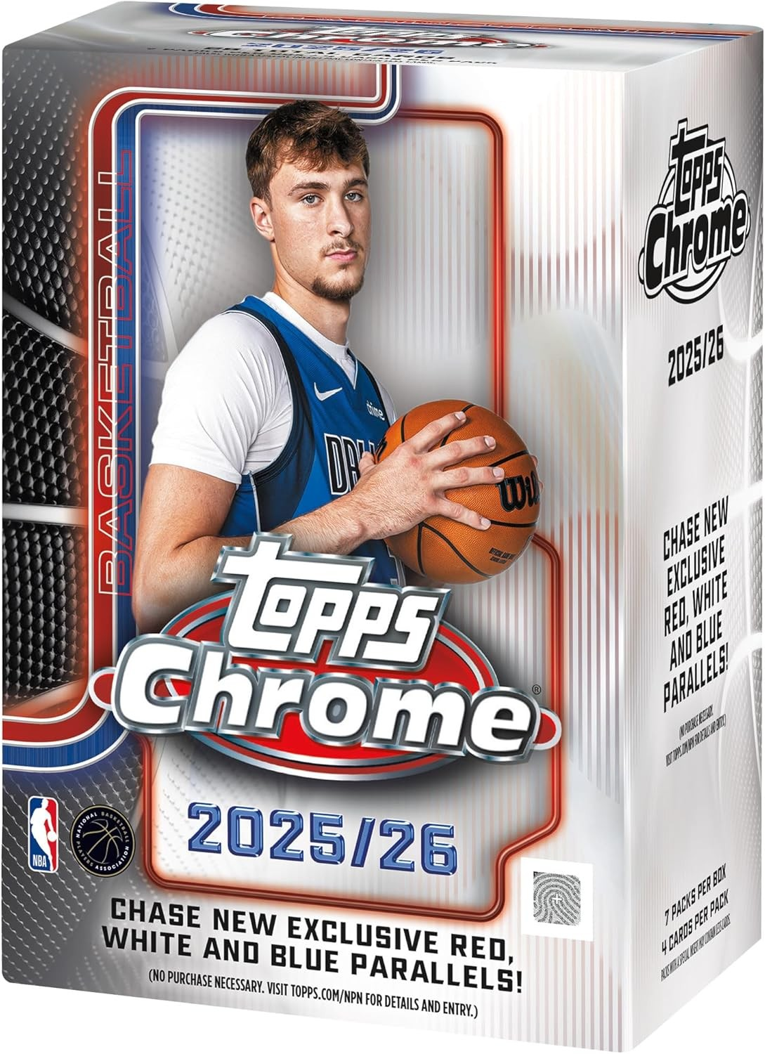 NBA 2025-26 Topps Chrome Trading Cards (Blaster Box)